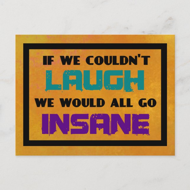 Motiv inspirationsoffert för skratt vykort (Framsida)