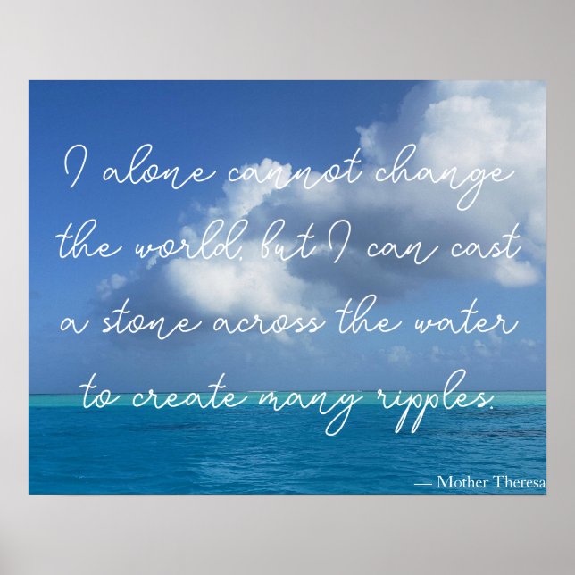 Motiv inspirationsoffert från Mor Theresa Poster (Framsidan)
