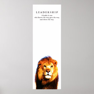 Motiv ledarskapsoffert Lejon Poster
