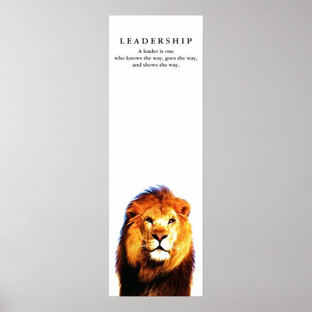 Motiv ledarskapsoffert Lejon Poster (Framsidan)