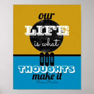 Motiv litterär citat av Life Ord Art Poster
