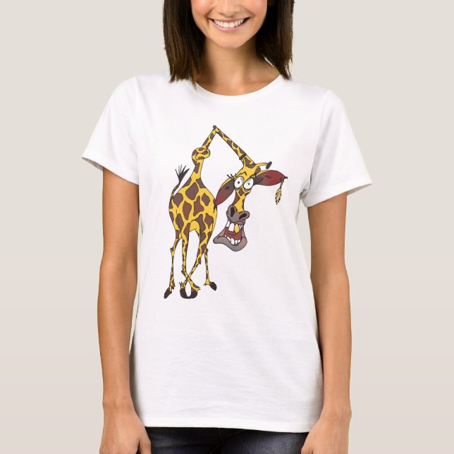 Motiv: lustige Giraffe mit Ohrring und Goldzahn Tee (Framsida)