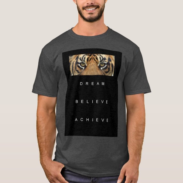 Motiv mall Modern Elegant Dream tror T Shirt (Framsida)