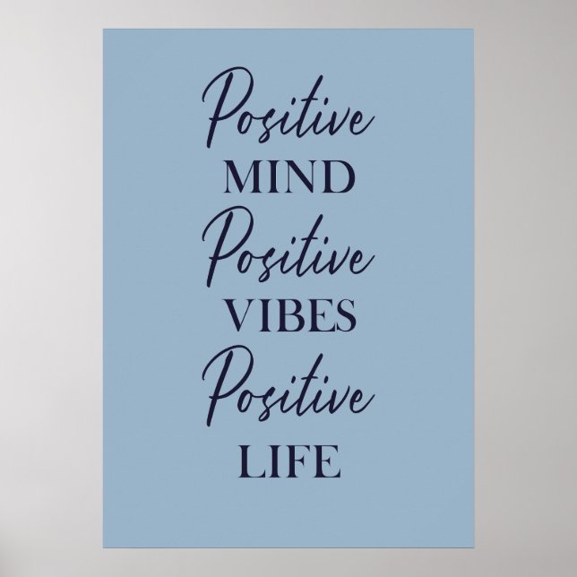 Motiv med inspirationell positiv bekräftelse av Wa Poster (Framsidan)