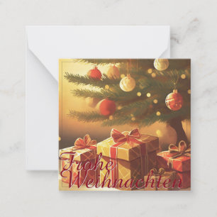 Motiv, mit Geschenken unterm Weihnachtsbaum 37016 Anteckningskort