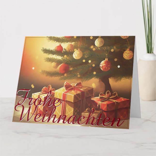 Motiv, mit Geschenken unterm Weihnachtsbaum 37016 Kort (Framsida)