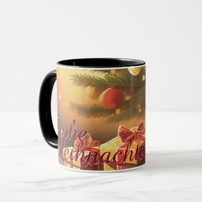 Motiv, mit Geschenken unterm Weihnachtsbaum 37016 Mugg (Framsida vänster)