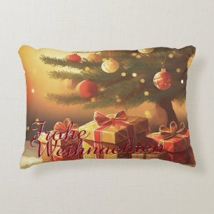 Motiv, mit Geschenken unterm Weihnachtsbaum 37016 Prydnadskudde