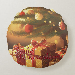 Motiv, mit Geschenken unterm Weihnachtsbaum 37016 Rund Kudde