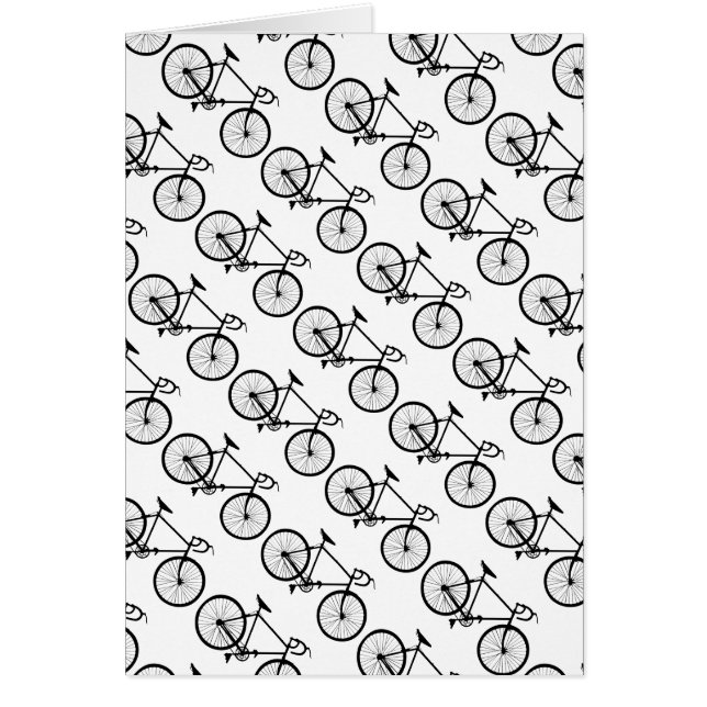 motiv mönstervélo cyklar hälsningskort (Framsidan)