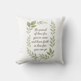 Motiv och inspirerande citat Dekorativ kudde