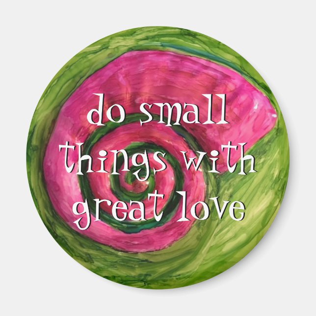 Motiv och inspirerande Ord Magnet (Framsidan)