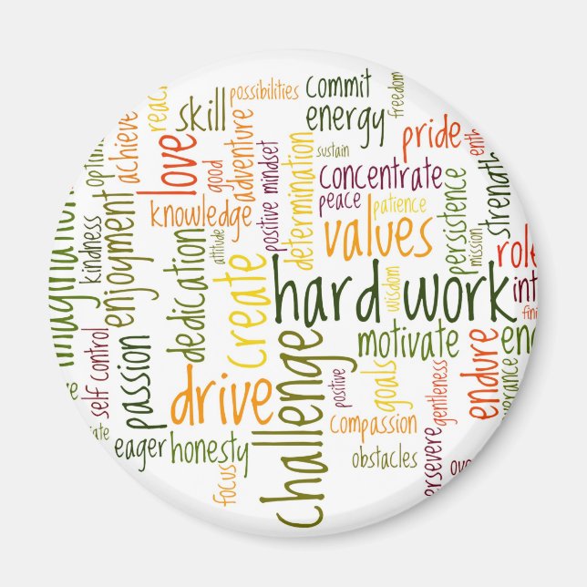 Motiv Ord #2-kylmagnet Magnet (Framsidan)