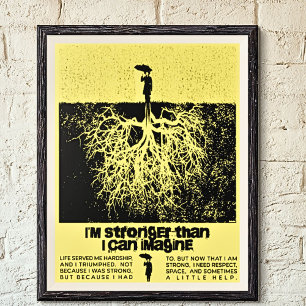 Motiv Poster, stark kvinna Poster