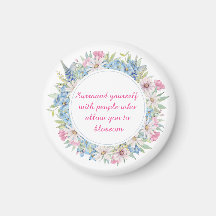 Motiv Rosa Vita blåa Blommigten andedräkt