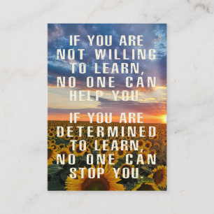 Motiv, solroskonst, positiv Ord Visitkort