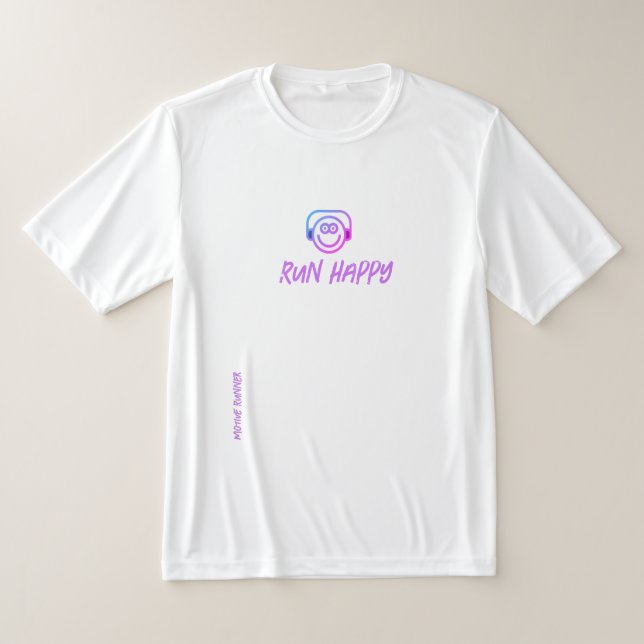 Motiv Springer Springa Lycklig Moisture-Wicking Te T Shirt (Laydown)