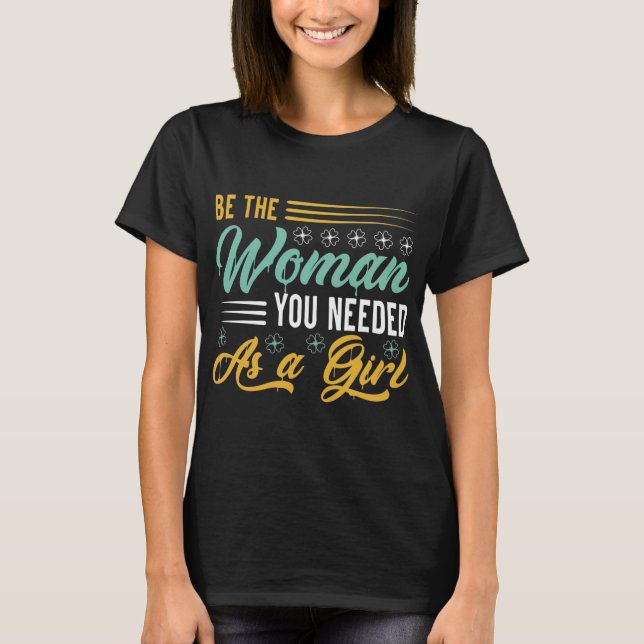 Motiv T-shirt, var kvinnan. T Shirt (Framsida)