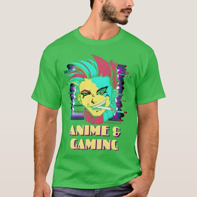 Motiv till coola för animerad spelcosplay t shirt (Framsida)