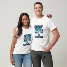 Motiv tillväxtcitattettypografi t shirt