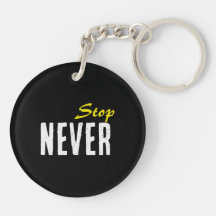 Motivation Akryl Nyckelring – Minimalistisk Design