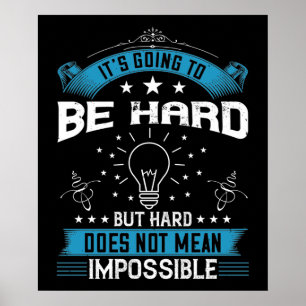 Motivation - Det Kommer Att Vara Svårt Poster