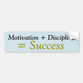 Motivation + Disicipline = framgångklistermärke Bildekal