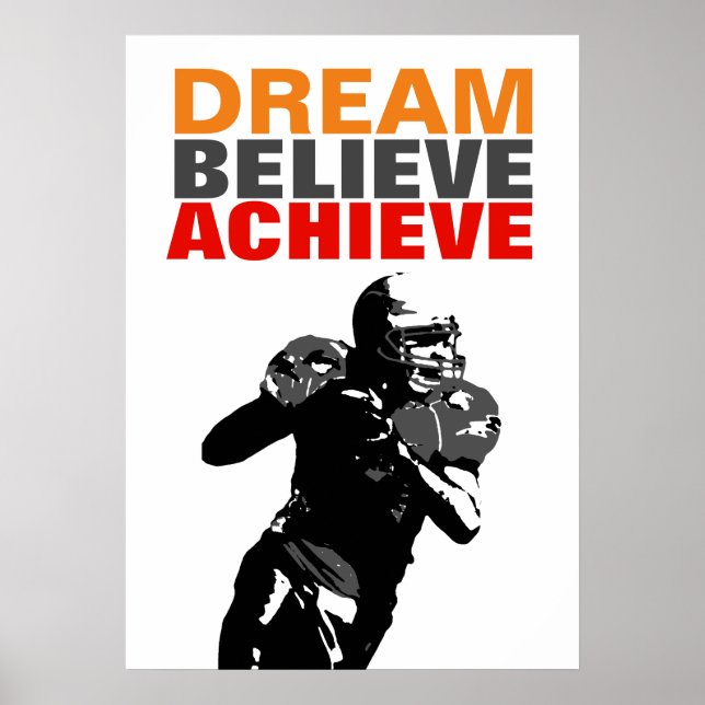 Motivation Dream tror att fotbollen kan förverklig Poster (Framsidan)