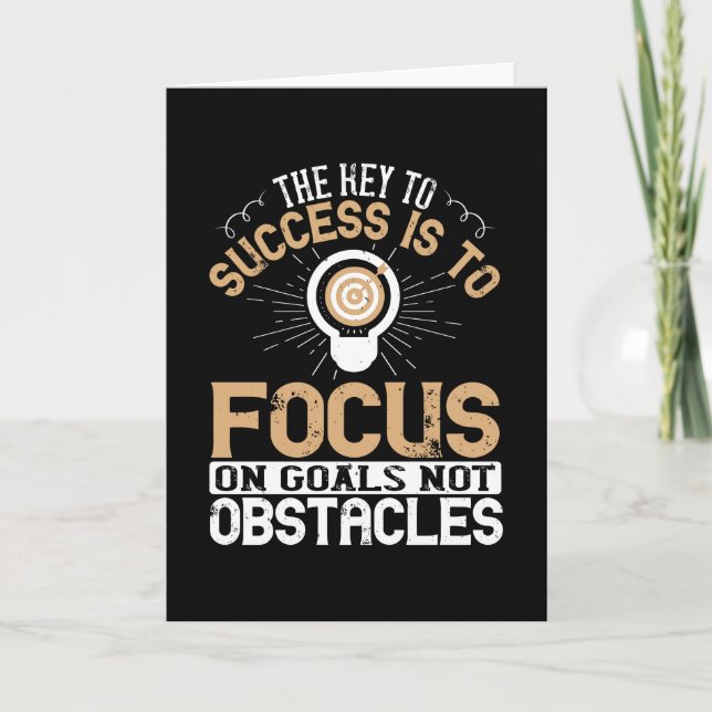 Motivation -Focus On Goals Not Obstacles Kort (Framsida)