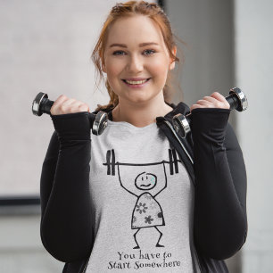 Motivation för nybörjare inom fitness t shirt