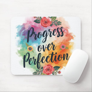 Motivation Framsteg Före Perfektion Musmatta