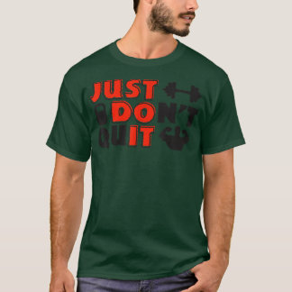 Motivation Påstående Fitness Dumbbell Muscle Bygge T Shirt