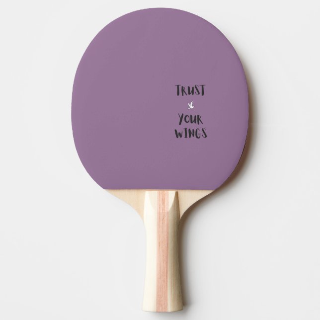 Motivation Positivt Citat Lila Pingisracket (Framsidan)
