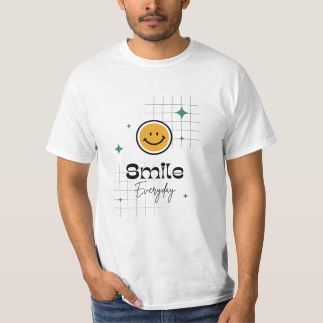 Motivation: Småle och njut T Shirt (Framsida)