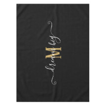 Motivation som säger Dream Big Monogram Black Guld