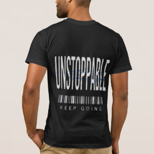 Motivation T-Shirt Ansträng dig Fokus Dröm stort