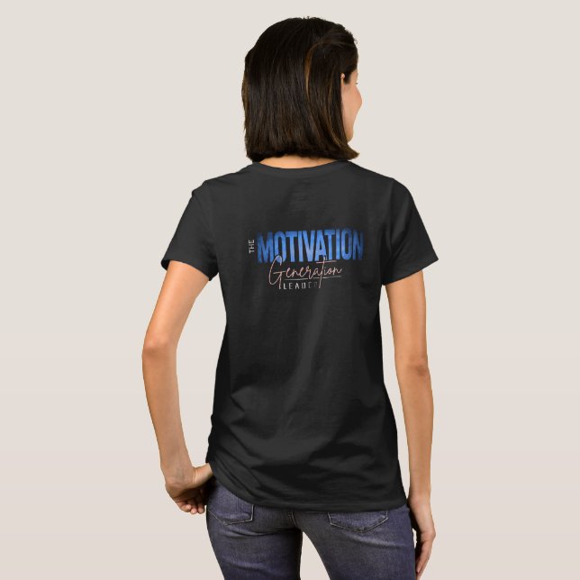 MOTIVATION t-shirt inspirerande för henne cool (Hel baksida)