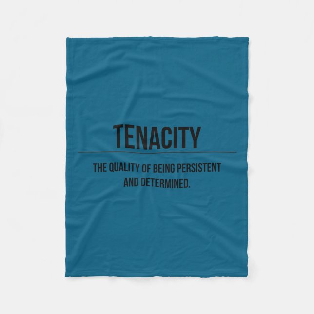 Motivation Tenacity Entrepreneur Slogan Quote  Fleecefilt (Framsidan)
