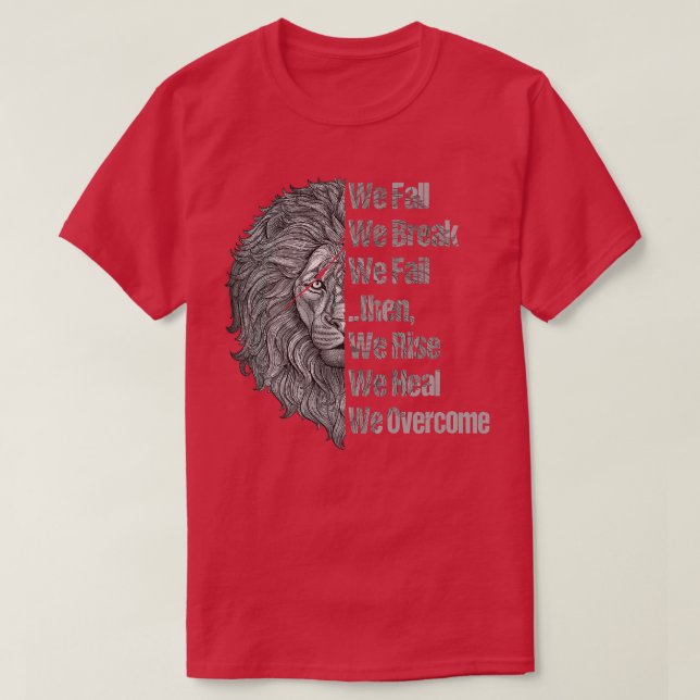 Motivation Workout Quotes Lion Mindset Training T Shirt (Design framsida)