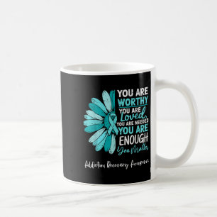 Motivational Addence Recovery Awareness Drug Alc Kaffemugg