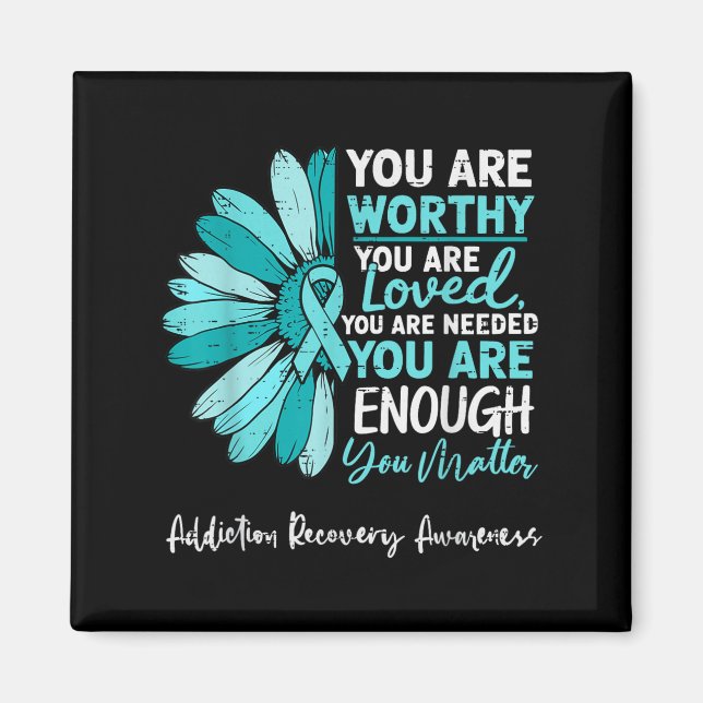Motivational Addence Recovery Awareness Drug Alc Magnet (Framsidan)