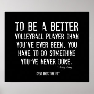 Motivational affisch 007 för volleyboll - Grunge