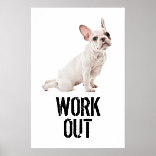 Motivational affisch: Arbete ut! Poster