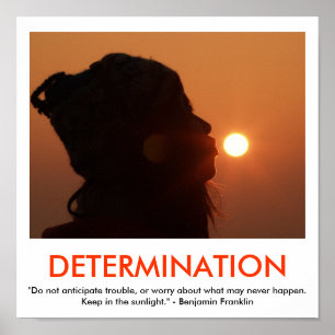 Motivational affisch för BESLUTSAMHET
