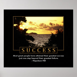 Motivational affisch för framgång