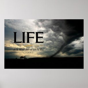Motivational affisch för liv