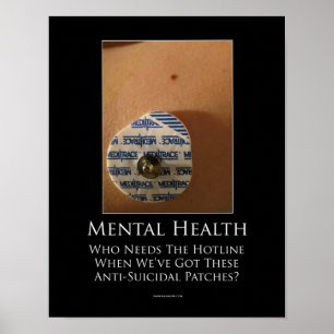 Motivational affisch för mental hälsa