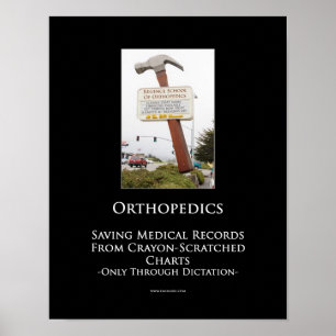 Motivational affisch för Orthopedics