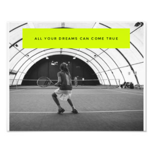 Motivational affisch för tennis - inspiration fototryck