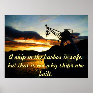 Motivational affisch med nautiskt tema